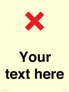 IV7133: Custom plain background, red cross sign