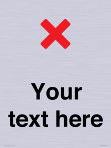 IV7133: Custom plain background, red cross sign