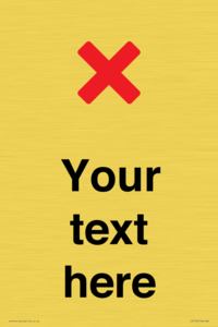 IV7133: Custom plain background, red cross sign