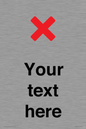 IV7133: Custom plain background, red cross sign