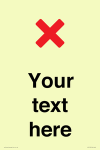 IV7133: Custom plain background, red cross sign