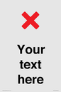 IV7133: Custom plain background, red cross sign