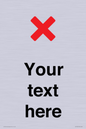 IV7133: Custom plain background, red cross sign