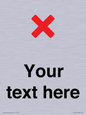 IV7133: Custom plain background, red cross sign