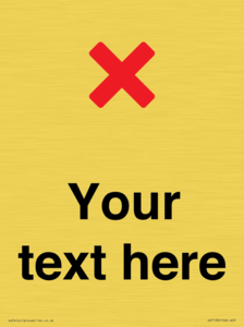 IV7133: Custom plain background, red cross sign