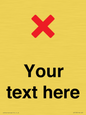 IV7133: Custom plain background, red cross sign