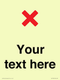 IV7133: Custom plain background, red cross sign