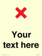 IV7133: Custom plain background, red cross sign