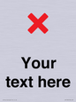 IV7133: Custom plain background, red cross sign
