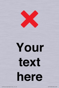 IV7133: Custom plain background, red cross sign