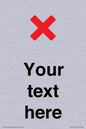IV7133: Custom plain background, red cross sign