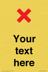 IV7133: Custom plain background, red cross sign