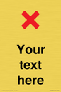 IV7133: Custom plain background, red cross sign