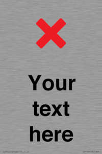 IV7133: Custom plain background, red cross sign
