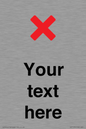 IV7133: Custom plain background, red cross sign