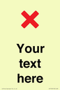 IV7133: Custom plain background, red cross sign