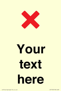 IV7133: Custom plain background, red cross sign
