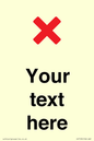 IV7133: Custom plain background, red cross sign