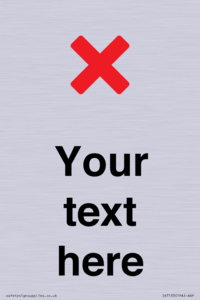 IV7133: Custom plain background, red cross sign