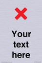 IV7133: Custom plain background, red cross sign