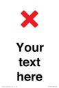 IV7133: Custom plain background, red cross sign