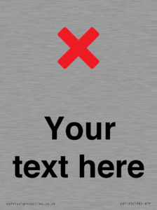 IV7133: Custom plain background, red cross sign