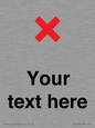 IV7133: Custom plain background, red cross sign