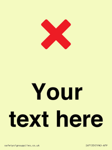 IV7133: Custom plain background, red cross sign