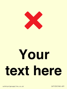 IV7133: Custom plain background, red cross sign