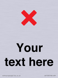IV7133: Custom plain background, red cross sign