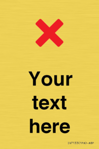 IV7133: Custom plain background, red cross sign
