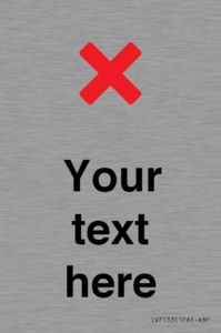 IV7133: Custom plain background, red cross sign