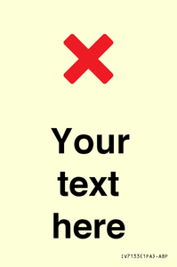 IV7133: Custom plain background, red cross sign