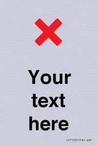 IV7133: Custom plain background, red cross sign