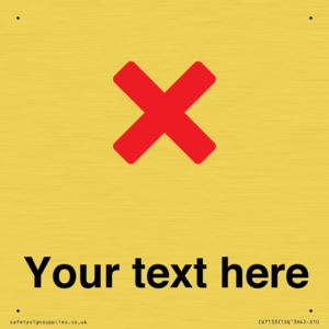 IV7133: Custom plain background, red cross sign