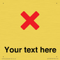 IV7133: Custom plain background, red cross sign