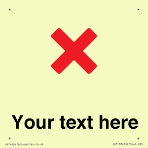 IV7133: Custom plain background, red cross sign