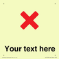 IV7133: Custom plain background, red cross sign