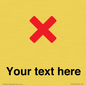 IV7133: Custom plain background, red cross sign