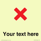 IV7133: Custom plain background, red cross sign