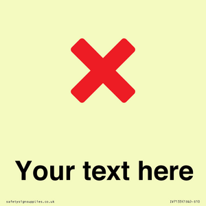 IV7133: Custom plain background, red cross sign