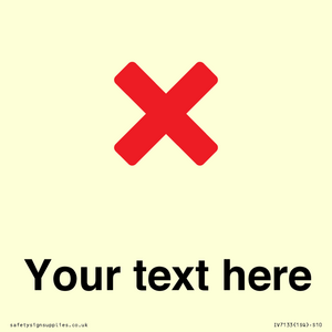 IV7133: Custom plain background, red cross sign