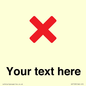 IV7133: Custom plain background, red cross sign