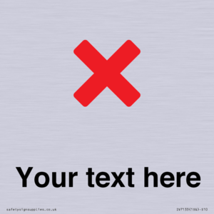 IV7133: Custom plain background, red cross sign