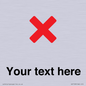 IV7133: Custom plain background, red cross sign
