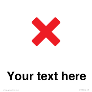 IV7133: Custom plain background, red cross sign