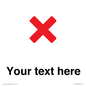 IV7133: Custom plain background, red cross sign