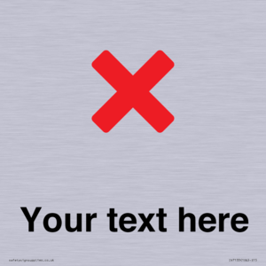 IV7133: Custom plain background, red cross sign