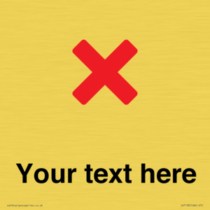 IV7133: Custom plain background, red cross sign