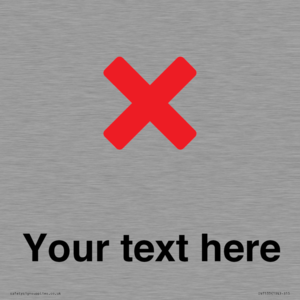 IV7133: Custom plain background, red cross sign